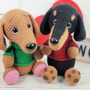 dachshund, dachshund pattern, dachshund crochet pattern, crochet pattern, amigurmi, dachshund tutorial, dog crochet pattern, pattern