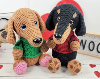 dachshund, dachshund pattern, dachshund crochet pattern, crochet pattern, amigurmi, dachshund tutorial, dog crochet pattern, pattern
