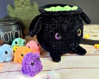Kessel Häkelanleitung, Häkelanleitung, Häkelmuster, Amigurumi, Halloween häkeln, Hexenkessel, Häkelkessel, Hexenkessel, Häkelkessel