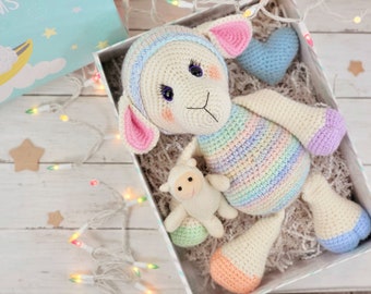 lamb crochet pattern, sheep crochet pattern, crochet lamb, crochet sheep, amigurumi lamb, lamb tutorial