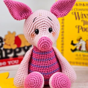 pig crochet pattern, crochet pig, crochet pattern, amigurumi, pig tutorial image 2