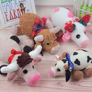 cow crochet pattern, crochet pattern, crochet cow, amigurumi, pattern, crochet, cow