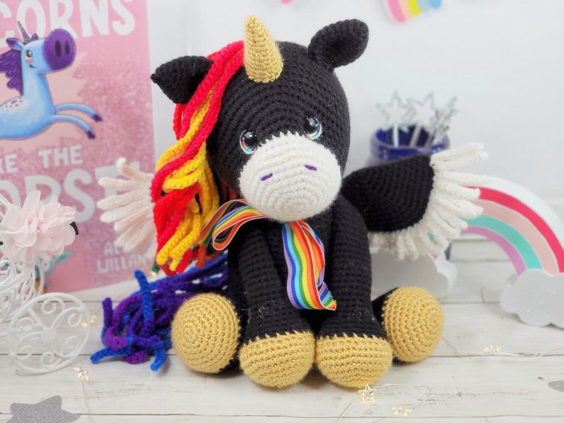 unicorn crochet pattern, crochet unicorn, amigurumi, crochet pattern, unicorn pattern image 10