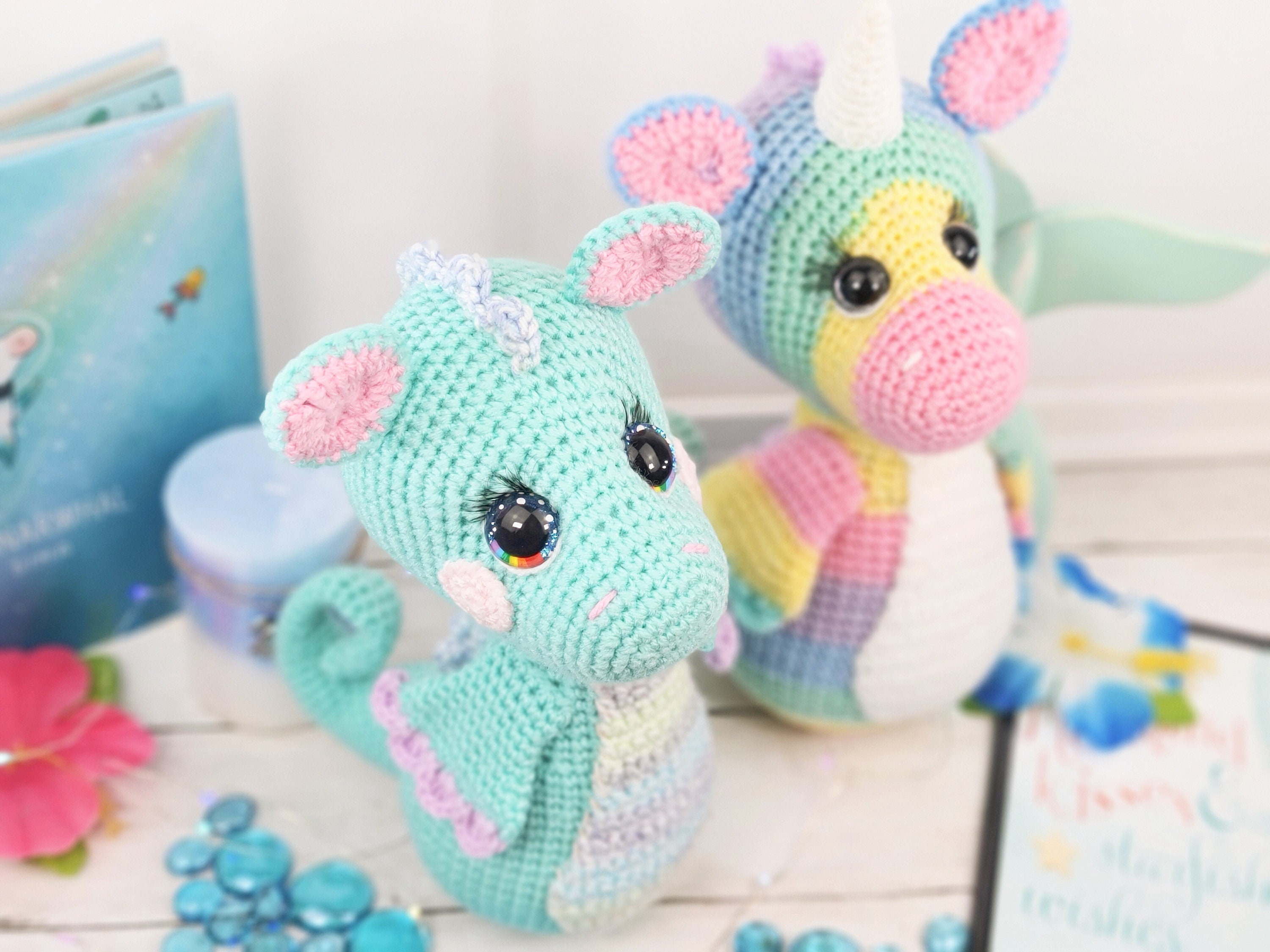 30 Seahorse Crochet Patterns to Make for Ocean-Inspired Gifts, Nursery Decor, and... 23 Nerida the Seahorse Pattern Set