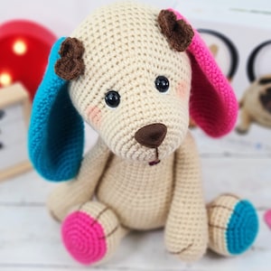 dog crochet pattern, puppy crochet pattern, crochet pattern, crochet dog, crochet puppy image 5