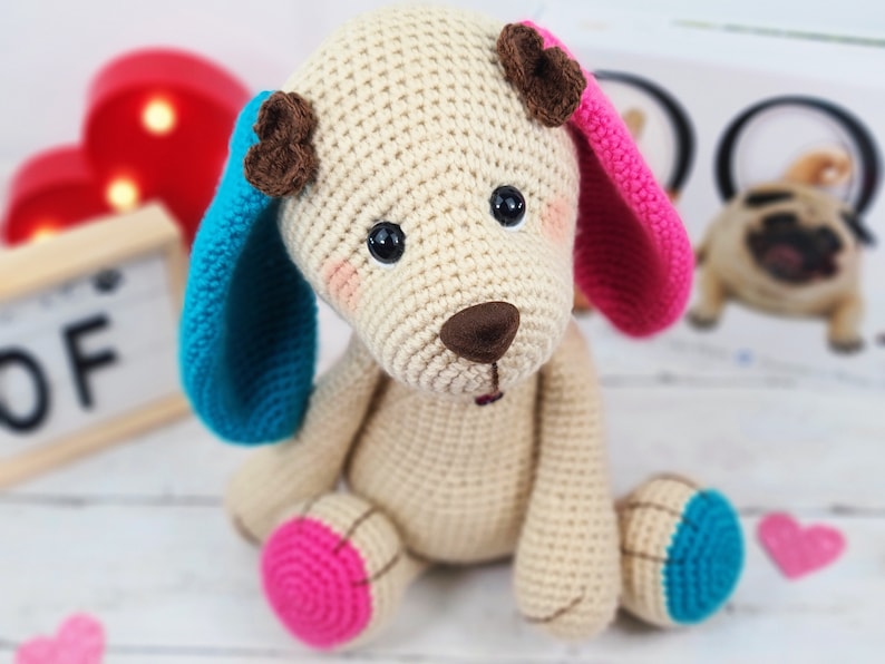 dog crochet pattern, puppy crochet pattern, crochet pattern, crochet dog, crochet puppy 画像 5