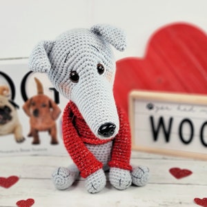 greyhound, crochet greyhound, greyhound crochet pattern, crochet pattern, amigurumi, pattern, tutorial, greyhound tutorial