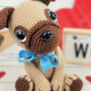 pug, pug crochet pattern, pug pattern, crochet pattern, dog crochet pattern, pattern, crochet, amigurumi, pug tutorial