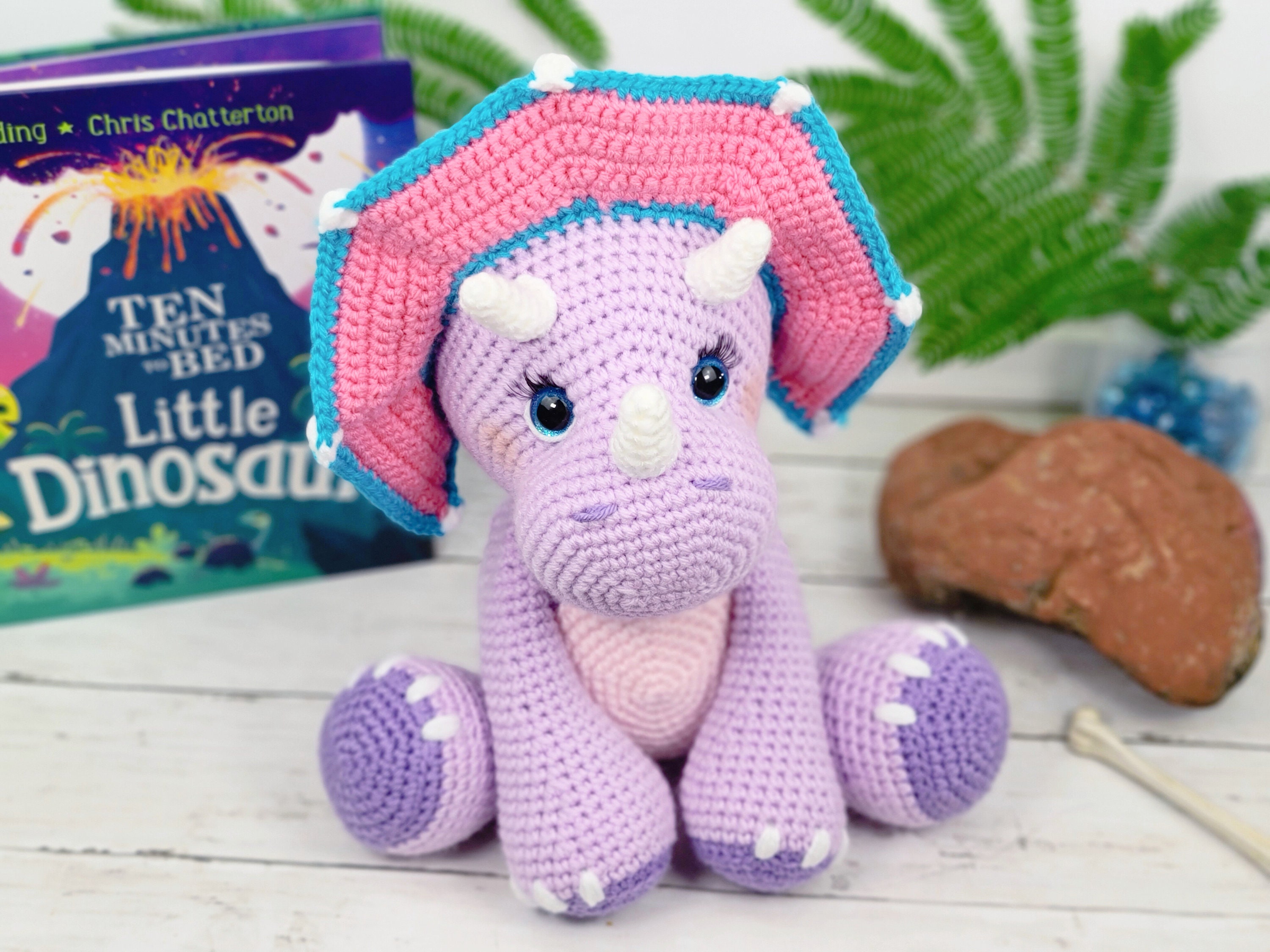 Triceratops crochet pattern dinosaur crochet pattern crochet Etsy
