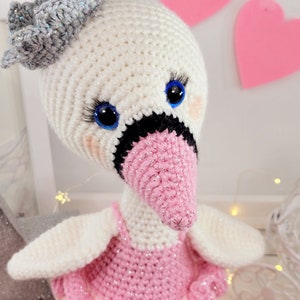 swan crochet pattern, crochet swan, swan pattern, crochet pattern image 7