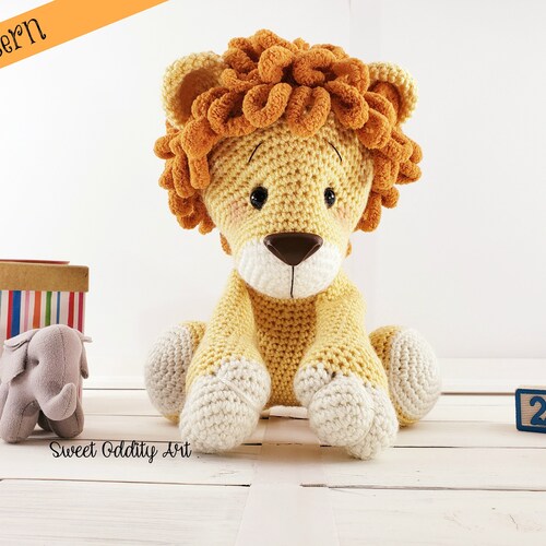 Crochet amigurumi crochet pattern Lion pattern Leonard the Lion Lion