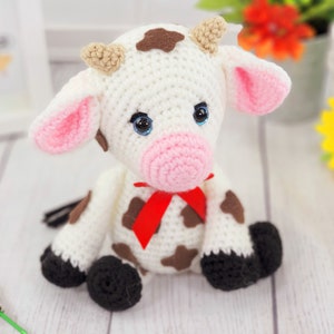 cow, crochet cow, cow crochet pattern, crochet pattern, amigurumi, pattern, crochet, cow tutorial image 5