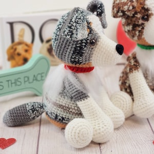 australian shephard crochet pattern, crochet pattern, australian shephard, dog crochet pattern, amigurumi, crochet dog image 5