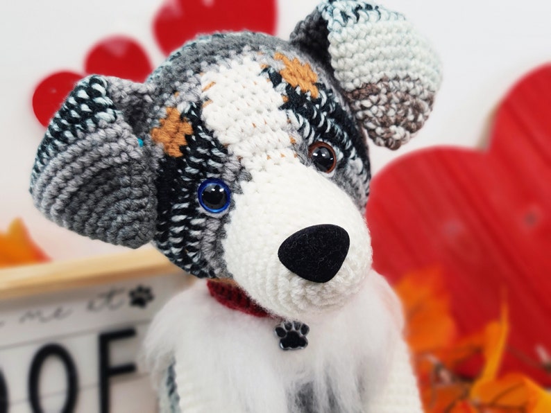 Australian shephard crochet pattern crochet pattern Etsy