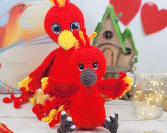 Phoenix crochet pattern, crochet pattern, crochet, pattern, phoenix pattern, crochet phoenix, phoenix doll, phoenix toy, phoenix plush