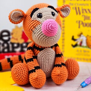 tiger crochet pattern, crochet tiger, tiger pattern, crochet pattern image 10