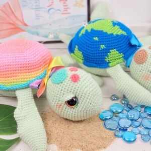 sea turtle crochet pattern, crochet pattern, crochet sea turtle, pattern, crochet, amigurumi, sea turtle plush, stuffed animal