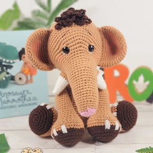 mammoth crochet pattern, crochet mammoth, mammoth tutorial, mammoth pattern, mammoth doll
