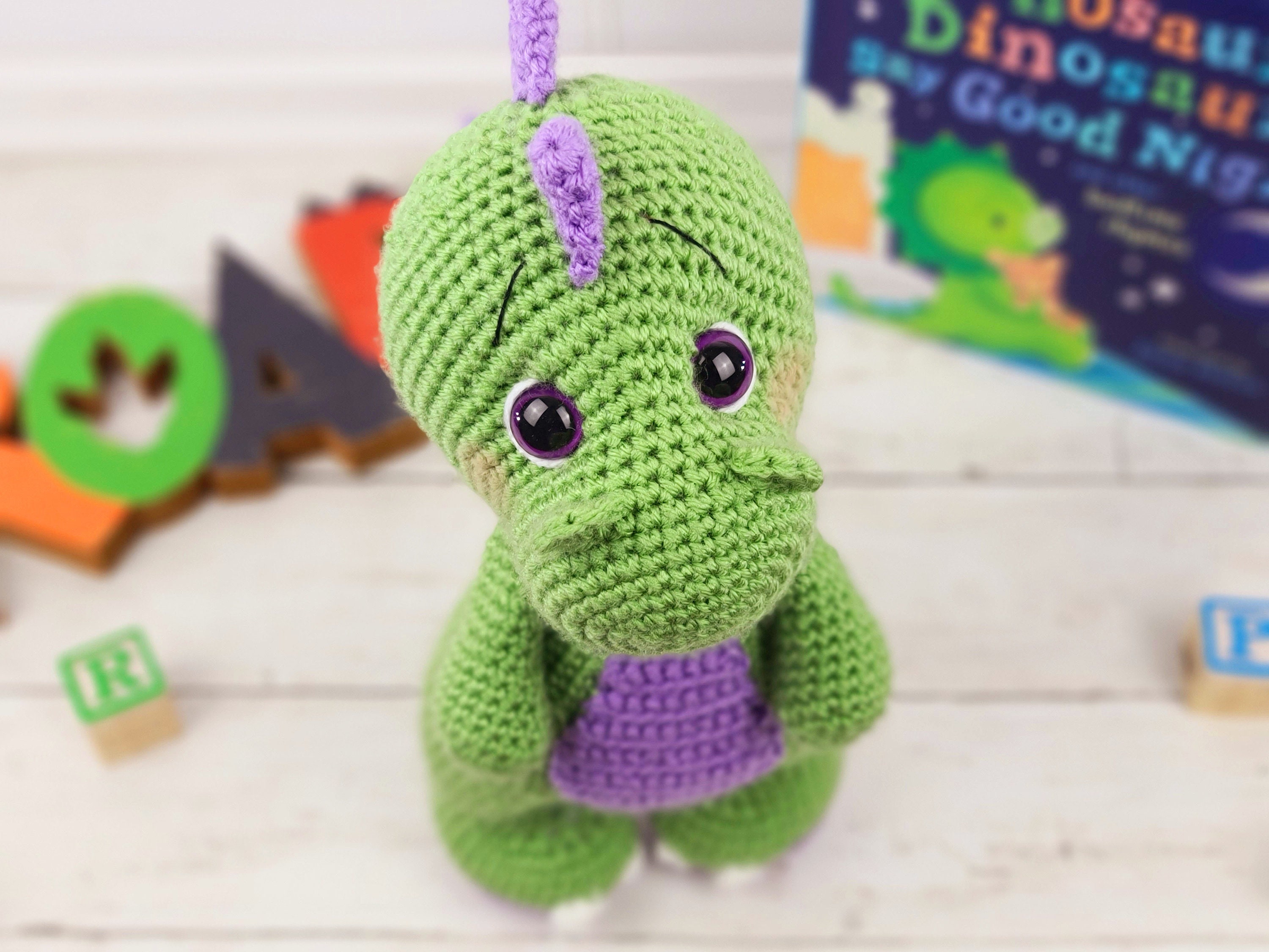 dinosaur crochet pattern, crochet pattern, dinosaur, amigurumi, t-rex…