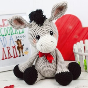 donkey crochet pattern, crochet donkey, donkey pattern, crochet pattern image 6