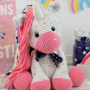 unicorn crochet pattern, crochet unicorn, amigurumi, crochet pattern, unicorn pattern image 5