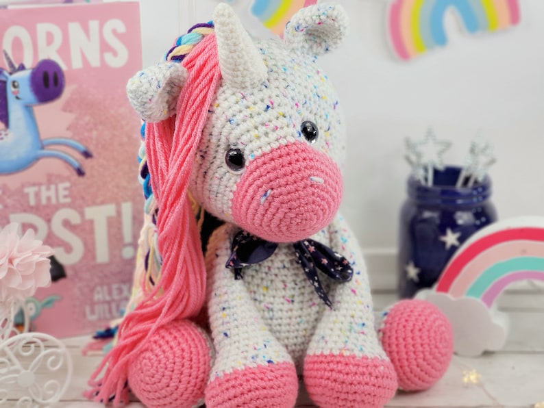 unicorn crochet pattern, crochet unicorn, amigurumi, crochet pattern, unicorn pattern image 5