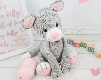 gatto, schema gatto all'uncinetto, schema uncinetto, amigurumi, gatto all'uncinetto, tutorial gatto, gatto amigurumi