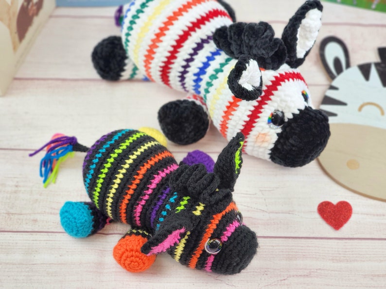 donkey crochet pattern, horse crochet pattern, unicorn crochet pattern, pegasus crochet pattern, zebra crochet pattern, crochet pattern image 3