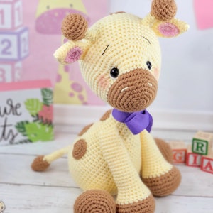 giraffe crochet pattern, crochet pattern, crochet giraffe, giraffe, crochet pattern, pattern, amigurumi, giraffe doll image 1