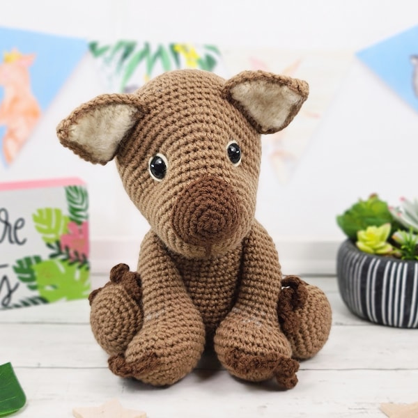 wombat crochet pattern, crochet wombat, crochet pattern, amigurumi, wombat