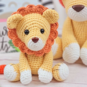 lion crochet pattern, crochet pattern, crochet lion, lion, lion pattern, amigurumi