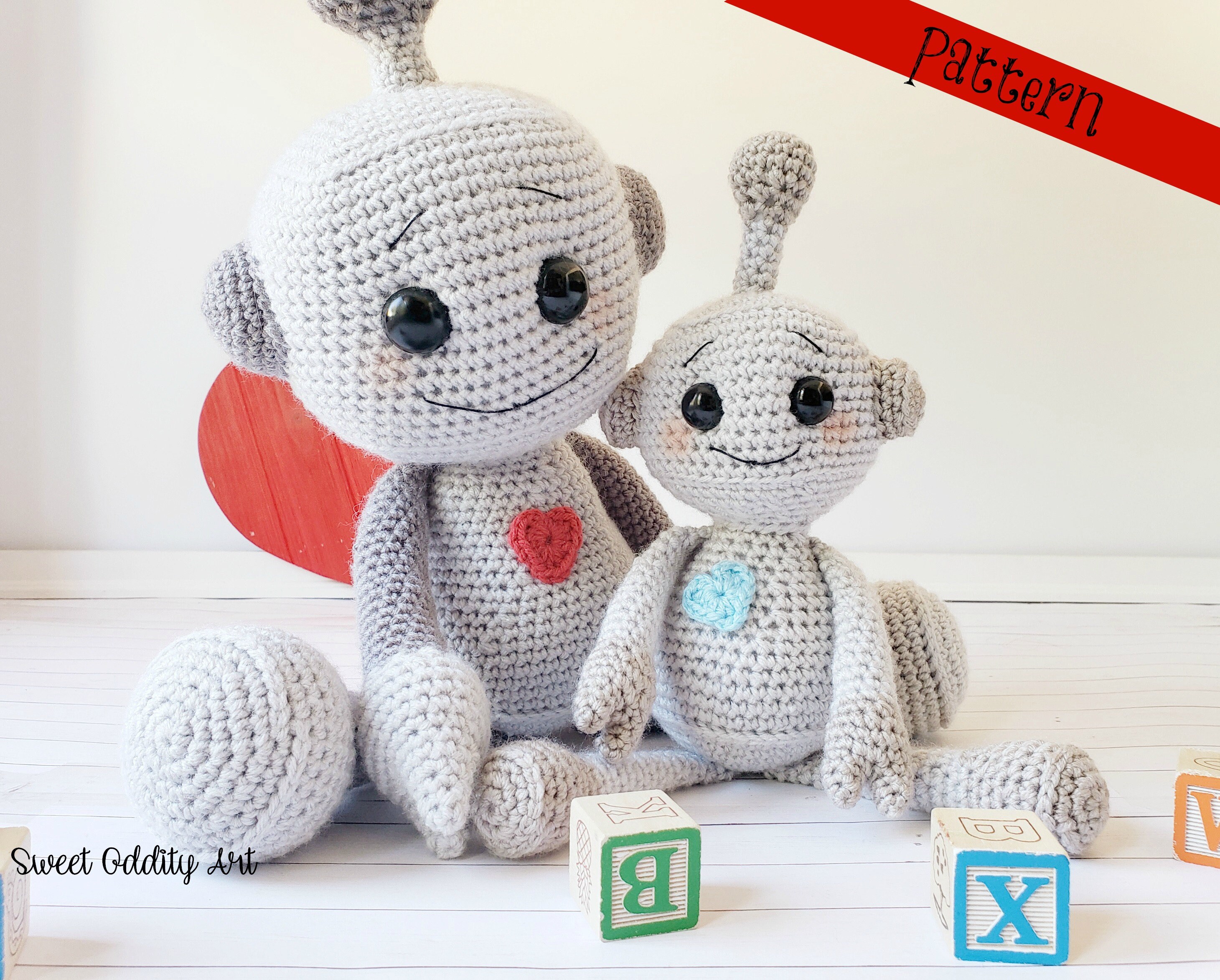 Robot Crochet Pattern Crochet Robot Robot Pattern Etsy