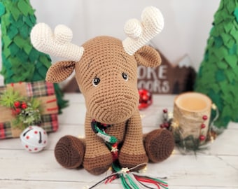 moose crochet pattern, crochet moose, moose tutorial, amigurumi, amigurumi moose, moose pattern