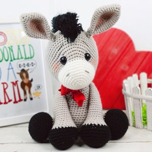 donkey crochet pattern, crochet donkey, donkey pattern, crochet pattern image 9