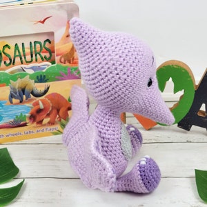 pterodactyl, pterodactyl crochet pattern, crochet pattern, amigurumi, pterodactyl pattern, dinosaur crochet pattern, dinosaur, crochet dino image 10