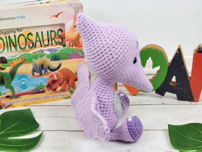 pterodactyl, pterodactyl crochet pattern, crochet pattern, amigurumi, pterodactyl pattern, dinosaur crochet pattern, dinosaur, crochet dino image 10