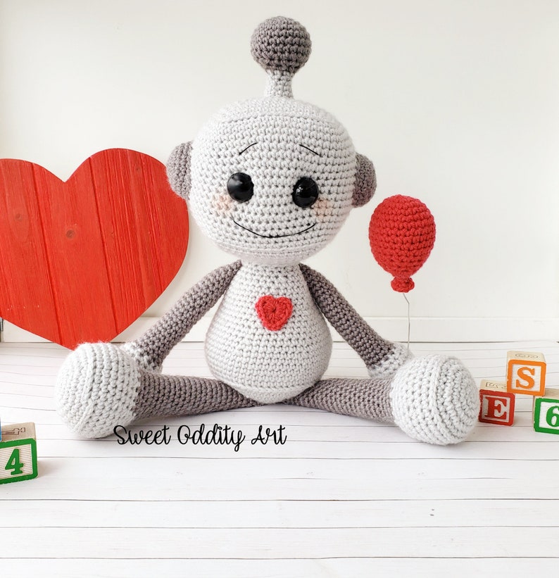 Robot crochet pattern crochet robot robot pattern Etsy