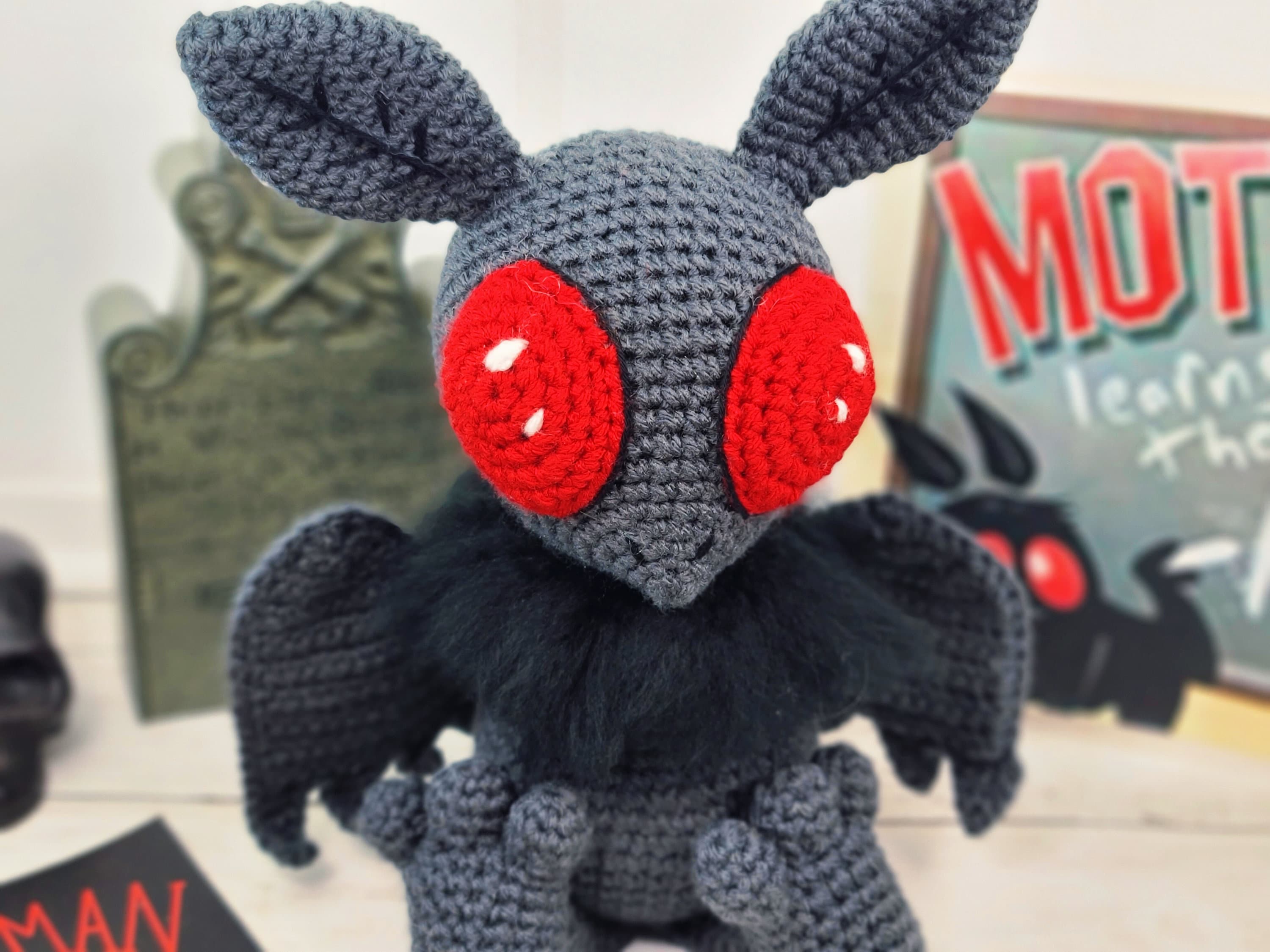 Mothman Mothman Crochet Pattern Crochet Pattern Pattern Etsy UK