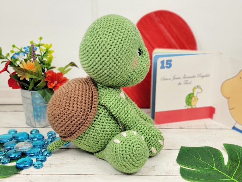 turtle crochet pattern, crochet turtle, amigurumi, turtle tutorial, turtle pattern, turtle doll, crochet pattern, baby gift image 5