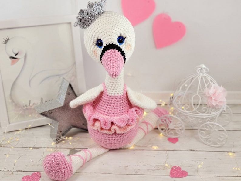 swan crochet pattern, crochet swan, swan pattern, crochet pattern image 4