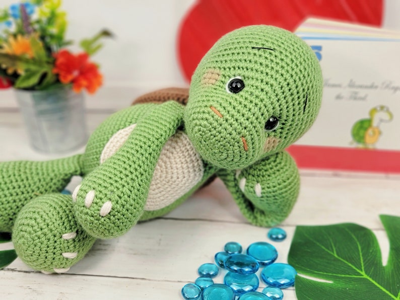 turtle crochet pattern, crochet turtle, amigurumi, turtle tutorial, turtle pattern, turtle doll, crochet pattern, baby gift image 4