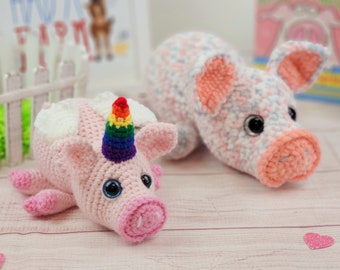 pig crochet pattern, crochet pig, crochet pattern