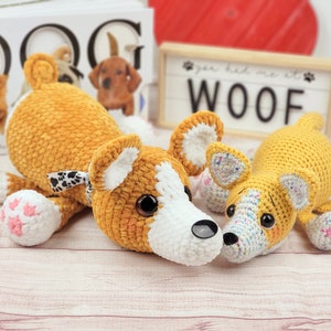 Corgis, Corgis Häkelanleitung, Häkelanleitung, Häkelanleitung, Hund Anleitung, Hund Häkelanleitung, Welsh Corgis, Baby Geschenk