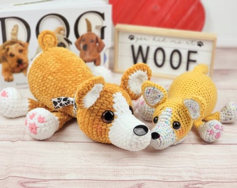 corgi, corgi crochet pattern, crochet pattern, pattern, crochet, dog pattern, dog crochet pattern, welsh corgi, baby gift