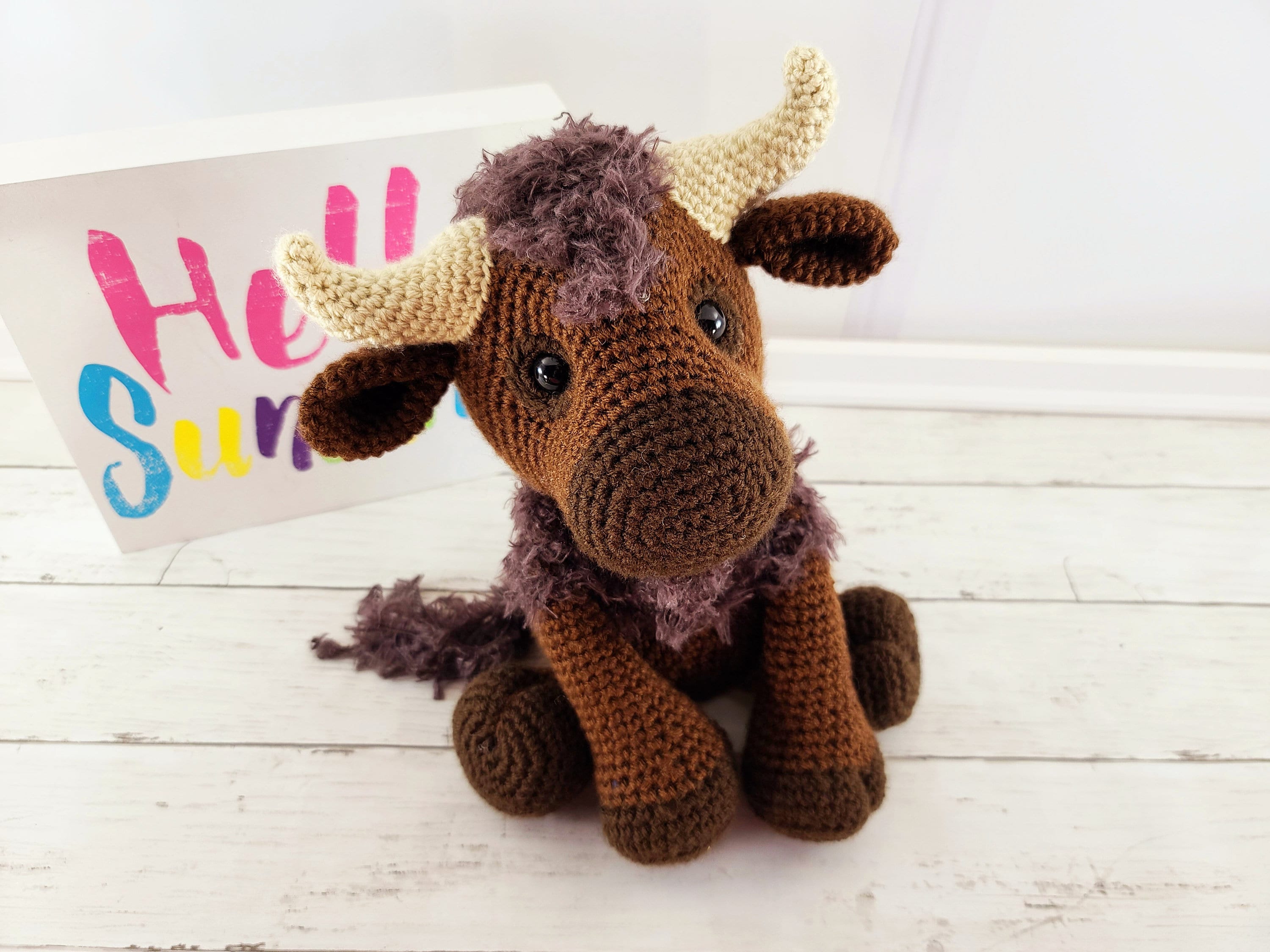 Bison bison crochet pattern crochet pattern bison Etsy