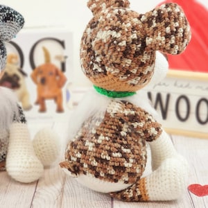 australian shephard crochet pattern, crochet pattern, australian shephard, dog crochet pattern, amigurumi, crochet dog image 7