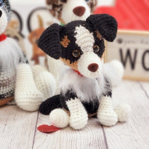 australian shephard crochet pattern, crochet pattern, australian shephard, dog crochet pattern, amigurumi, crochet dog image 10