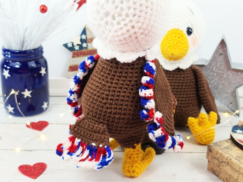 eagle, crochet eagle, eagle crochet pattern, eagle tutorial, amigurumi, pattern, crochet pattern image 5