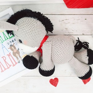 donkey crochet pattern, crochet donkey, donkey pattern, crochet pattern image 4