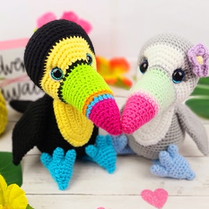 toucan, amigurumi, amigurumi pattern, toucan pattern, crochet toucan, toucan crochet pattern